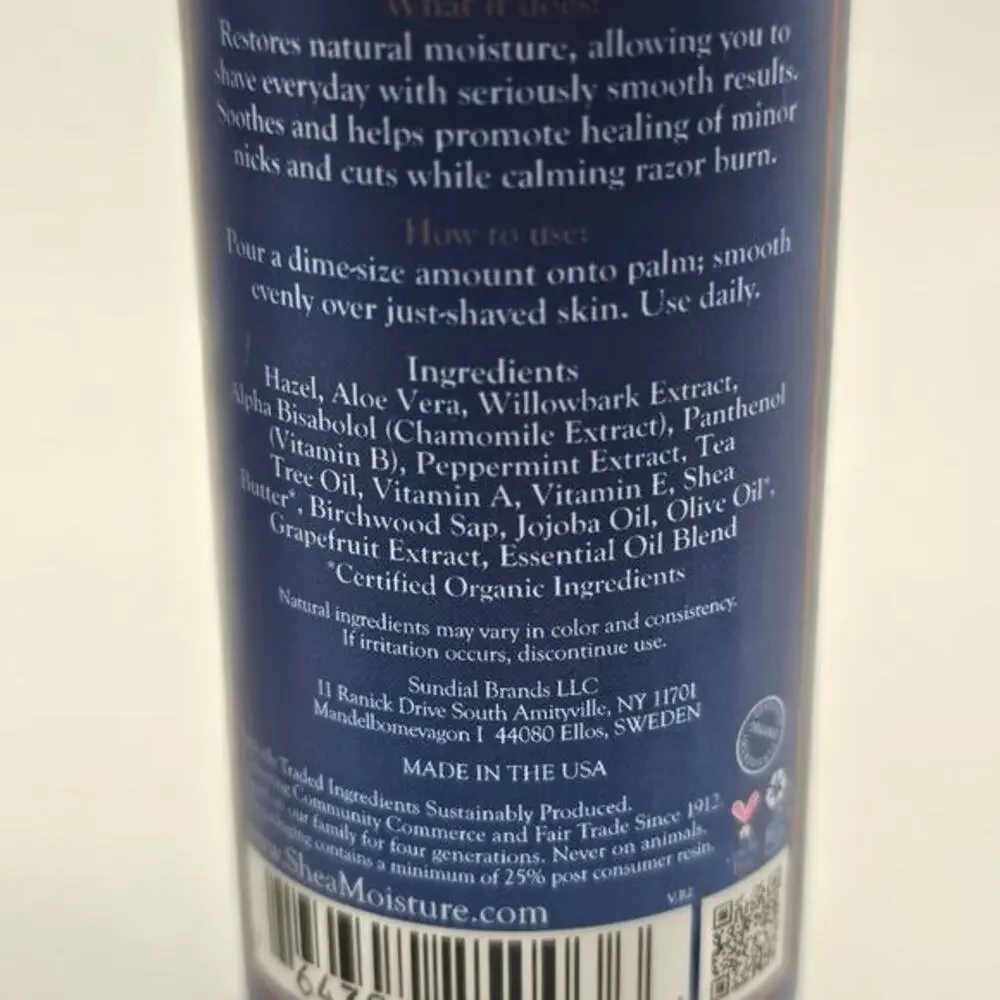 NEW Shea Moisture Tea Tree Oil and Shea Butter After Shave Elixir‎ 4oz